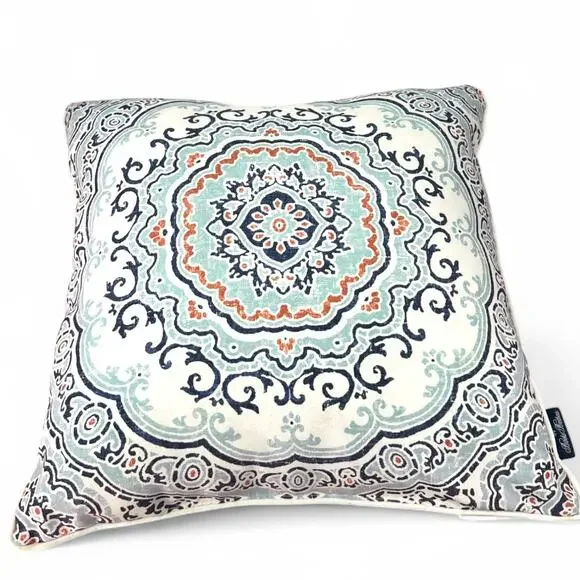 Brooks Brother Reversable Outdoor Throw Pillow Decor Print 20"X20" - Picture 1 of 4